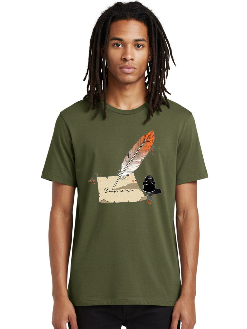 Quill-And-Ink Men'S Graphic Tee, 100% Cotton, Comfortable Casual Summer Wear, Machine Washable, Vintage Camera, Old Camera, Antique Camera, Black Camera, Classic Photography, Photography Equipment, Nostalgic Device, Film Camera, Camera Art Baj210