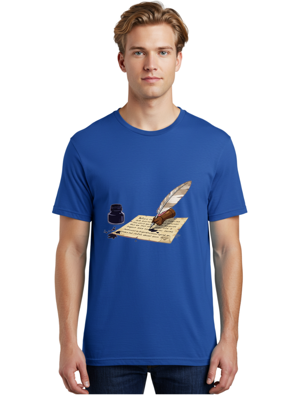 Quill-Pen-And-Ink Men'S Graphic Tee, 100% Cotton, Comfortable Casual Summer Wear, Machine Washable, Vintage Camera, Old Camera, Antique Camera, Black Camera, Classic Photography, Photography Equipment, Nostalgic Device, Film Camera, Camera Art Baj213