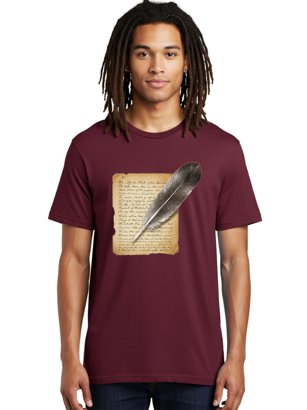 Quill-Pen-On-Parchment Men'S Graphic Tee, 100% Cotton, Comfortable Casual Summer Wear, Machine Washable, Vintage Camera, Old Camera, Antique Camera, Black Camera, Classic Photography, Photography Equipment, Nostalgic Device, Film Camera, Baj214