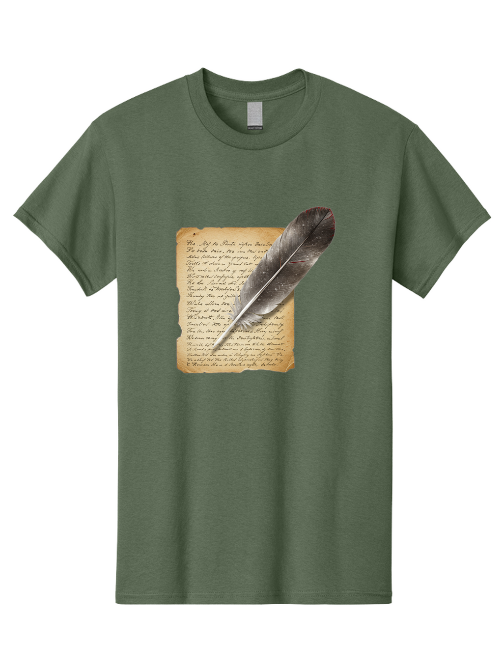 Quill-Pen-On-Parchment Men'S Graphic Tee, 100% Cotton, Comfortable Casual Summer Wear, Machine Washable, Vintage Camera, Old Camera, Antique Camera, Black Camera, Classic Photography, Photography Equipment, Nostalgic Device, Film Camera, Baj214