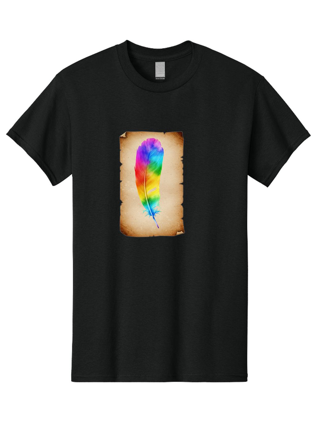 Rainbow-Feather-12 Men'S Graphic Tee, 100% Cotton, Comfortable Casual Summer Wear, Machine Washable, Vintage Camera, Old Camera, Antique Camera, Black Camera, Classic Photography, Photography Equipment, Nostalgic Device, Film Camera, Baj220