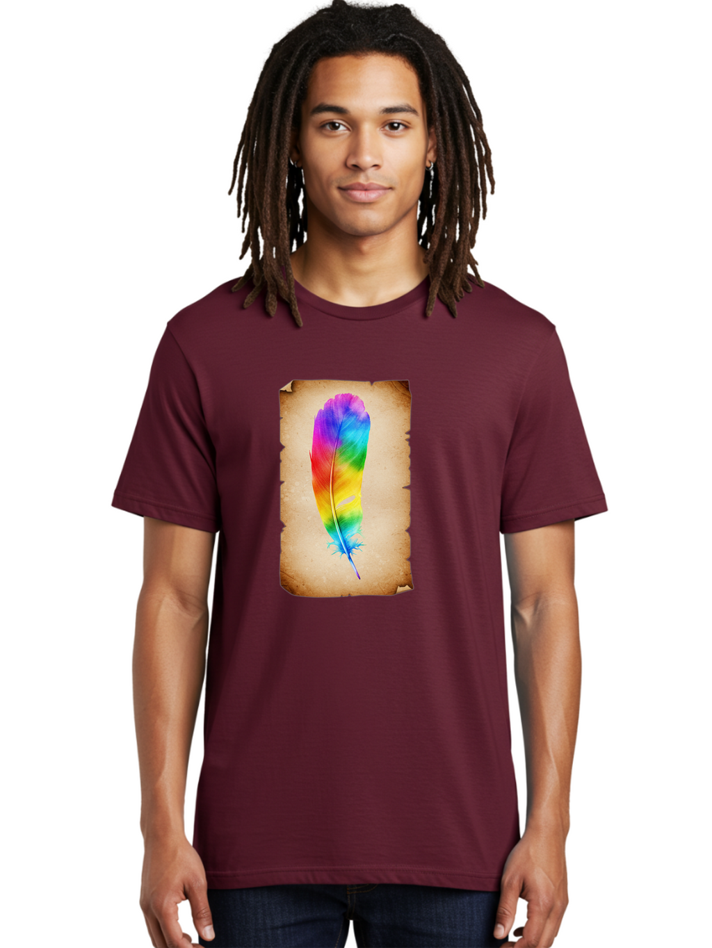 Rainbow-Feather-12 Men'S Graphic Tee, 100% Cotton, Comfortable Casual Summer Wear, Machine Washable, Vintage Camera, Old Camera, Antique Camera, Black Camera, Classic Photography, Photography Equipment, Nostalgic Device, Film Camera, Baj220