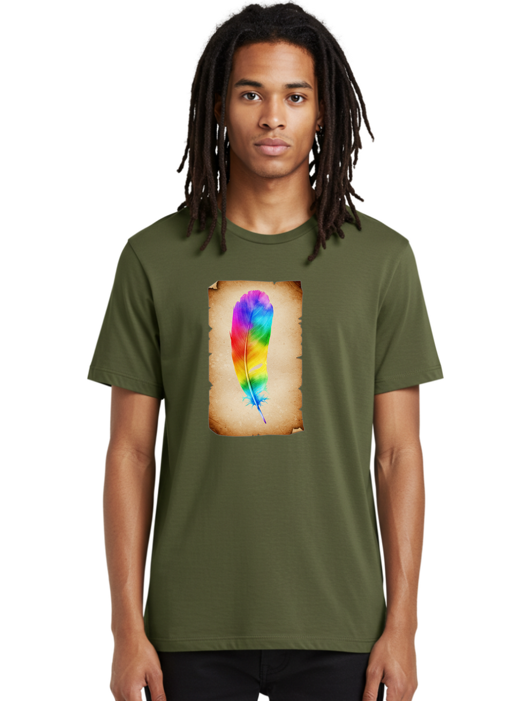 Rainbow-Feather-12 Men'S Graphic Tee, 100% Cotton, Comfortable Casual Summer Wear, Machine Washable, Vintage Camera, Old Camera, Antique Camera, Black Camera, Classic Photography, Photography Equipment, Nostalgic Device, Film Camera, Baj220