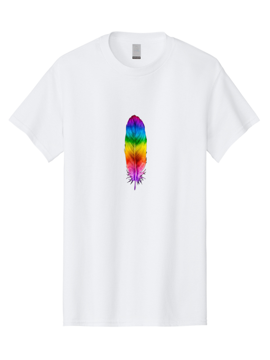 Rainbow-Feather-3 Men'S Graphic Tee, 100% Cotton, Comfortable Casual Summer Wear, Machine Washable, Vintage Camera, Old Camera, Antique Camera, Black Camera, Classic Photography, Photography Equipment, Nostalgic Device, Film Camera, Camera Art Baj226
