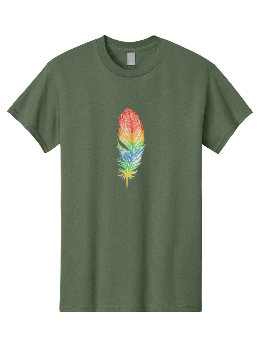 Rainbow-Feather-6 Men'S Graphic Tee, 100% Cotton, Comfortable Casual Summer Wear, Machine Washable, Vintage Camera, Old Camera, Antique Camera, Black Camera, Classic Photography, Photography Equipment, Nostalgic Device, Film Camera, Camera Art Baj229