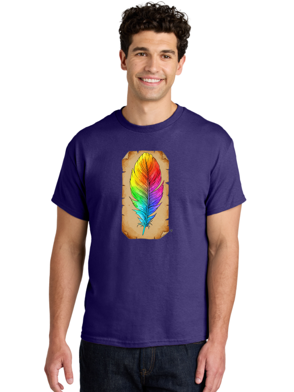 Rainbow-Feather-7 Men'S Graphic Tee, 100% Cotton, Comfortable Casual Summer Wear, Machine Washable, Vintage Camera, Old Camera, Antique Camera, Black Camera, Classic Photography, Photography Equipment, Nostalgic Device, Film Camera, Camera Art Baj230