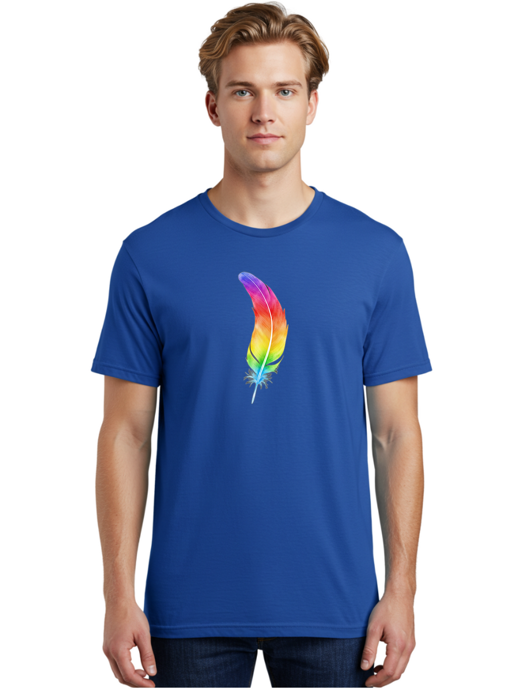 Rainbow-Feather-8 Men'S Graphic Tee, 100% Cotton, Comfortable Casual Summer Wear, Machine Washable, Vintage Camera, Old Camera, Antique Camera, Black Camera, Classic Photography, Photography Equipment, Nostalgic Device, Film Camera, Camera Art Baj231