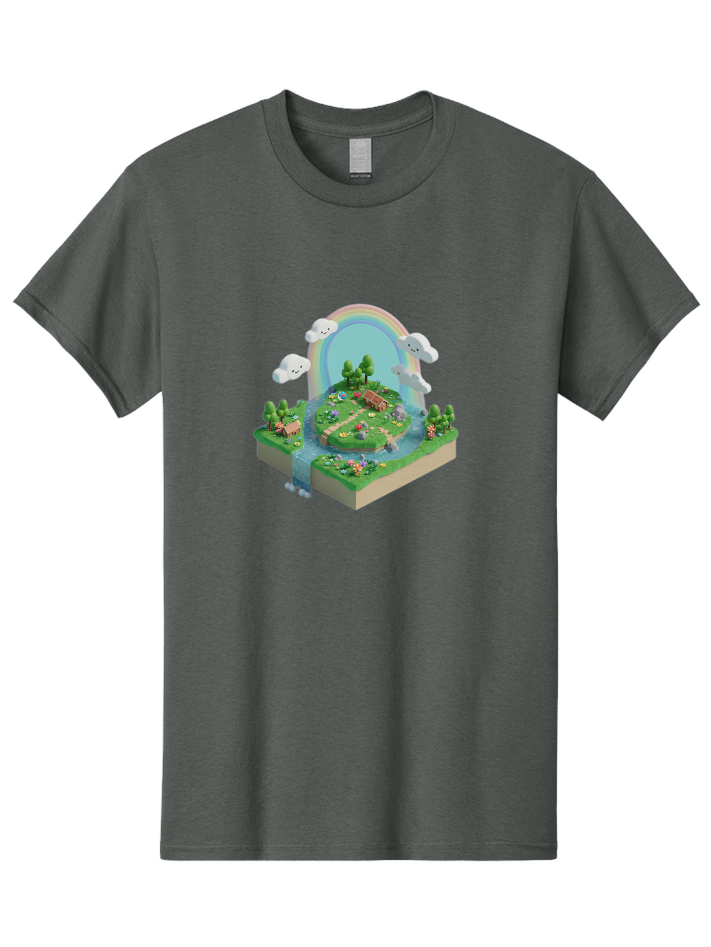 Rainbow-Landscape Men'S Graphic Tee, 100% Cotton, Comfortable Casual Summer Wear, Machine Washable, Vintage Camera, Old Camera, Antique Camera, Black Camera, Classic Photography, Photography Equipment, Nostalgic Device, Film Camera, Camera Art Baj235