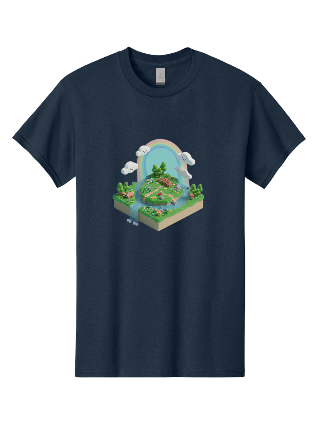 Rainbow-Landscape Men'S Graphic Tee, 100% Cotton, Comfortable Casual Summer Wear, Machine Washable, Vintage Camera, Old Camera, Antique Camera, Black Camera, Classic Photography, Photography Equipment, Nostalgic Device, Film Camera, Camera Art Baj235