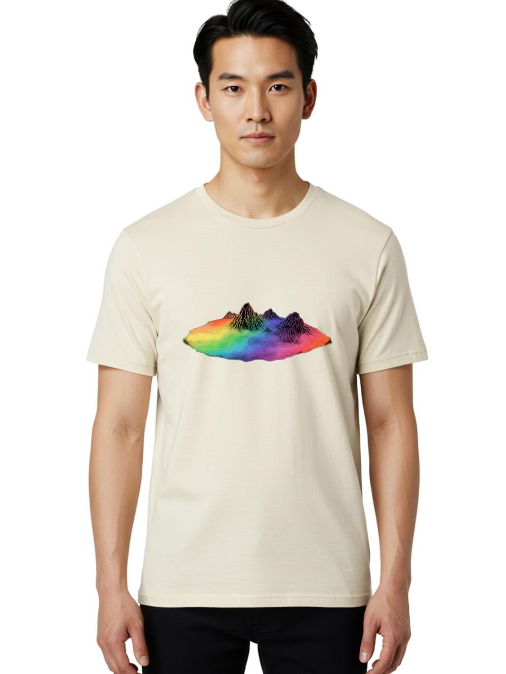 Rainbow-Mountains Men'S Graphic Tee, 100% Cotton, Comfortable Casual Summer Wear, Machine Washable, Vintage Camera, Old Camera, Antique Camera, Black Camera, Classic Photography, Photography Equipment, Nostalgic Device, Film Camera, Camera Art Baj237