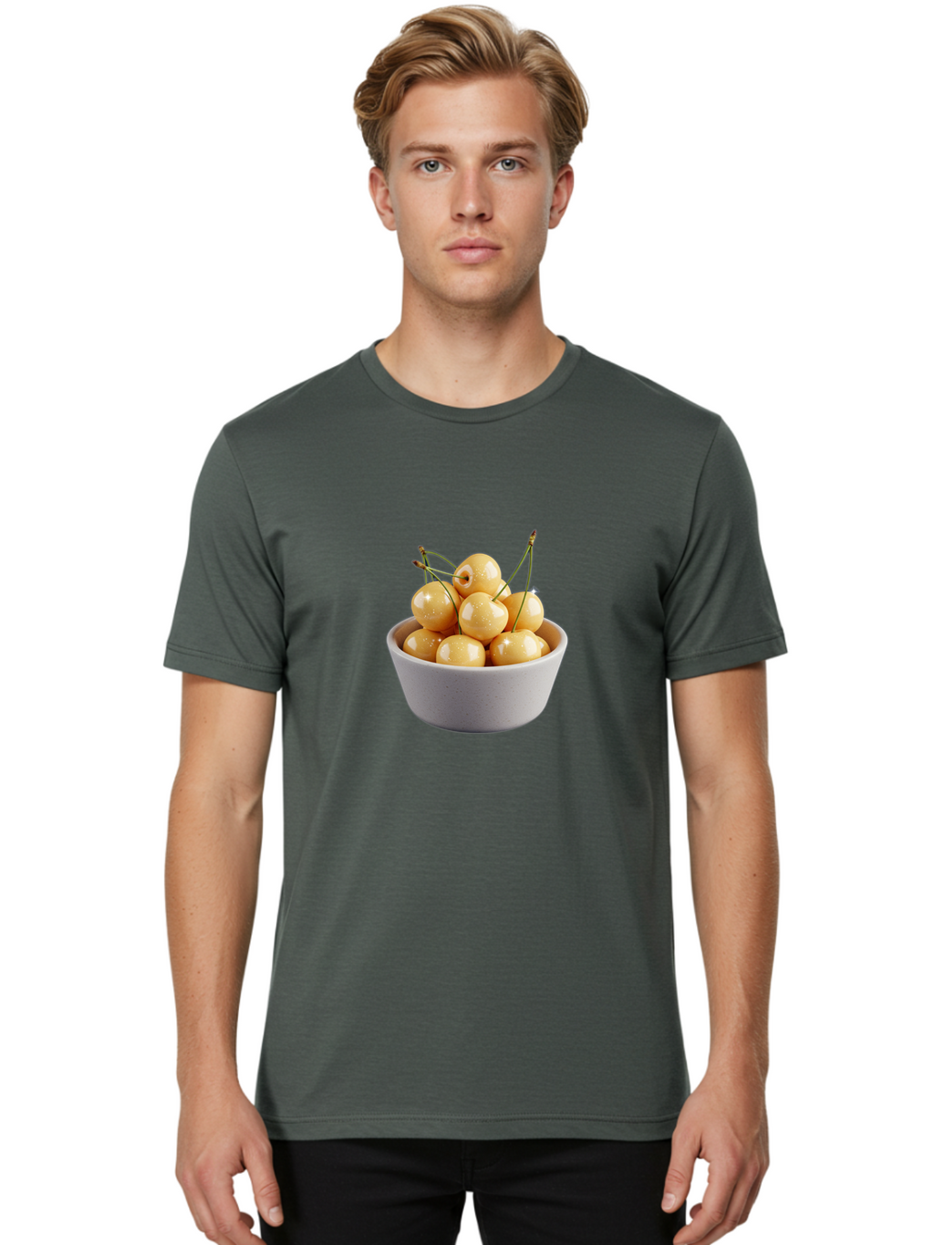 Rainier-Cherries Men'S Graphic Tee, 100% Cotton, Comfortable Casual Summer Wear, Machine Washable, Vintage Camera, Old Camera, Antique Camera, Black Camera, Classic Photography, Photography Equipment, Nostalgic Device, Film Camera, Camera Art Baj241
