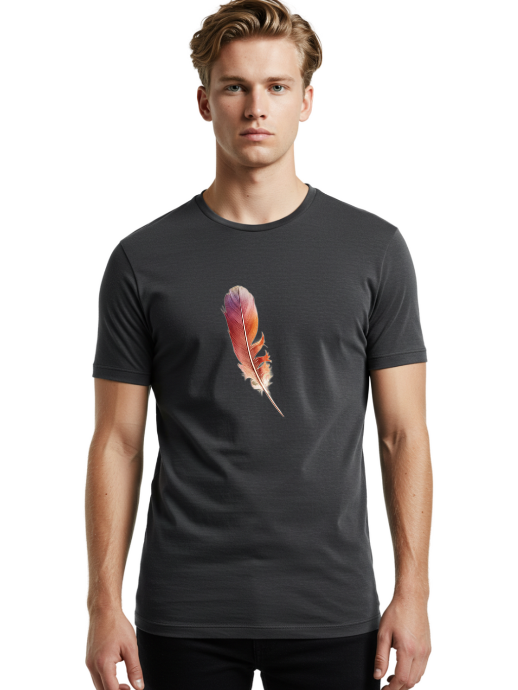 Red-Feather Men'S Graphic Tee, 100% Cotton, Comfortable Casual Summer Wear, Machine Washable, Vintage Camera, Old Camera, Antique Camera, Black Camera, Classic Photography, Photography Equipment, Nostalgic Device, Film Camera, Camera Art Baj242