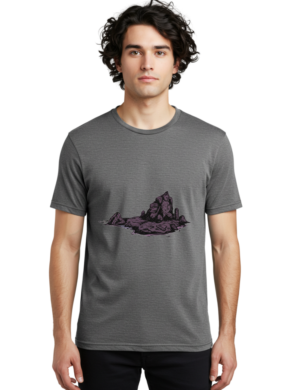 Rock-Formation Men'S Graphic Tee, 100% Cotton, Comfortable Casual Summer Wear, Machine Washable, Vintage Camera, Old Camera, Antique Camera, Black Camera, Classic Photography, Photography Equipment, Nostalgic Device, Film Camera, Camera Art Baj243