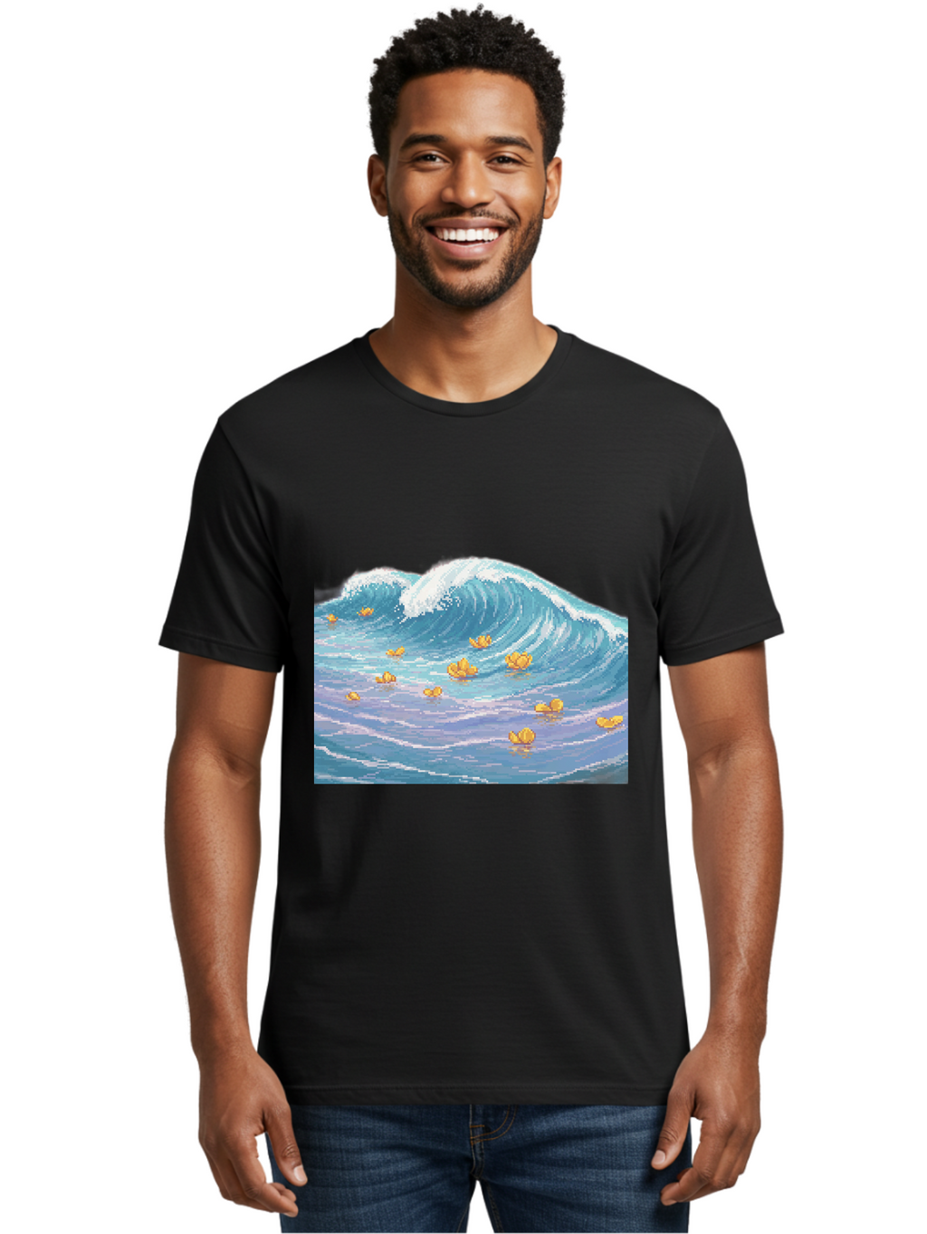 Rubber-Ducks-In-Wave Men'S Graphic Tee, 100% Cotton, Comfortable Casual Summer Wear, Machine Washable, Vintage Camera, Old Camera, Antique Camera, Black Camera, Classic Photography, Photography Equipment, Nostalgic Device, Film Camera, Baj245