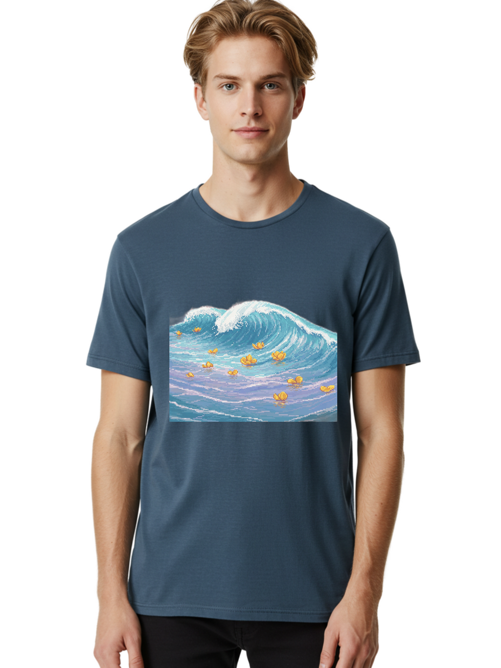 Rubber-Ducks-In-Wave Men'S Graphic Tee, 100% Cotton, Comfortable Casual Summer Wear, Machine Washable, Vintage Camera, Old Camera, Antique Camera, Black Camera, Classic Photography, Photography Equipment, Nostalgic Device, Film Camera, Baj245