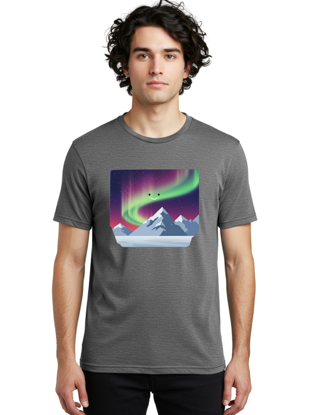 Smiling-Aurora-Borealis Men'S Graphic Tee, 100% Cotton, Comfortable Casual Summer Wear, Machine Washable, Vintage Camera, Old Camera, Antique Camera, Black Camera, Classic Photography, Photography Equipment, Nostalgic Device, Film Camera, Baj255