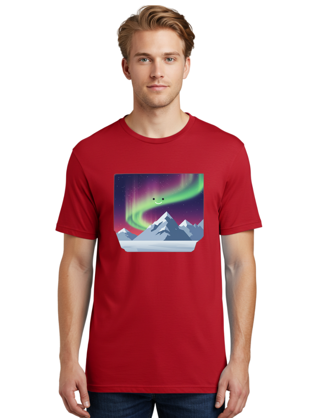 Smiling-Aurora-Borealis Men'S Graphic Tee, 100% Cotton, Comfortable Casual Summer Wear, Machine Washable, Vintage Camera, Old Camera, Antique Camera, Black Camera, Classic Photography, Photography Equipment, Nostalgic Device, Film Camera, Baj255