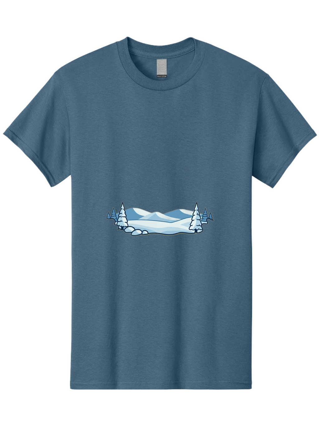Snowy-Landscape Men'S Graphic Tee, 100% Cotton, Comfortable Casual Summer Wear, Machine Washable, Vintage Camera, Old Camera, Antique Camera, Black Camera, Classic Photography, Photography Equipment, Nostalgic Device, Film Camera, Camera Art Baj259