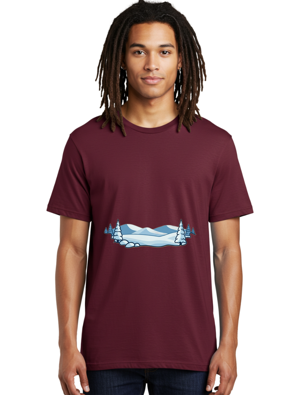 Snowy-Landscape Men'S Graphic Tee, 100% Cotton, Comfortable Casual Summer Wear, Machine Washable, Vintage Camera, Old Camera, Antique Camera, Black Camera, Classic Photography, Photography Equipment, Nostalgic Device, Film Camera, Camera Art Baj259