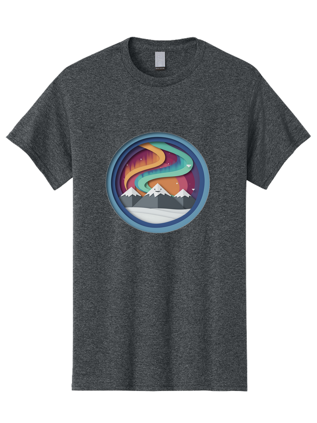 Stylized-Mountain-Landscape Men'S Graphic Tee, 100% Cotton, Comfortable Casual Summer Wear, Machine Washable, Vintage Camera, Old Camera, Antique Camera, Black Camera, Classic Photography, Photography Equipment, Nostalgic Device, Film Camera, Baj263