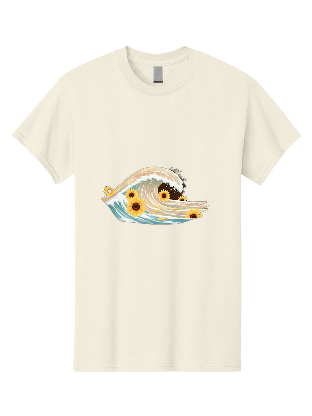 Sunflowers-In-Wave Men'S Graphic Tee, 100% Cotton, Comfortable Casual Summer Wear, Machine Washable, Vintage Camera, Old Camera, Antique Camera, Black Camera, Classic Photography, Photography Equipment, Nostalgic Device, Film Camera, Baj264
