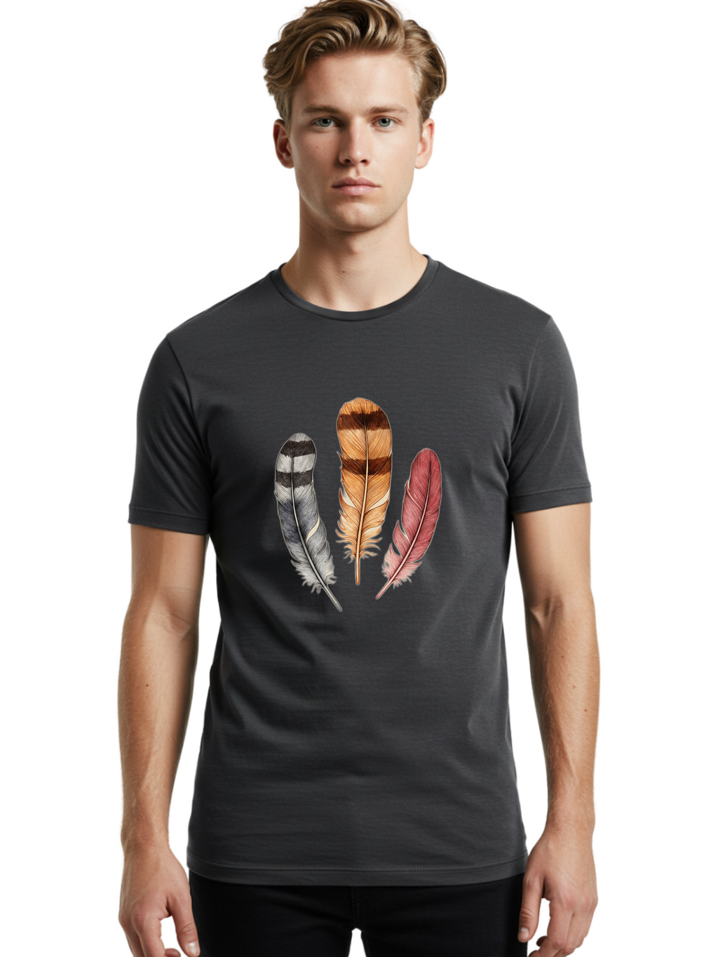 Three-Feathers Men'S Graphic Tee, 100% Cotton, Comfortable Casual Summer Wear, Machine Washable, Vintage Camera, Old Camera, Antique Camera, Black Camera, Classic Photography, Photography Equipment, Nostalgic Device, Film Camera, Camera Art Baj268