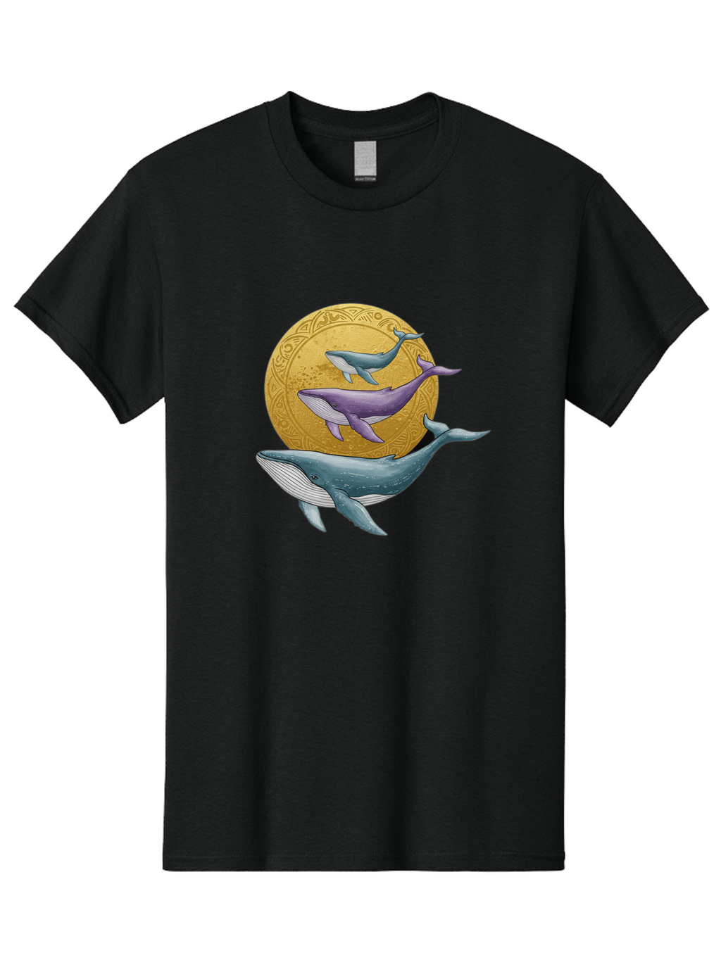 Three-Whales-1 Men'S Graphic Tee, 100% Cotton, Comfortable Casual Summer Wear, Machine Washable, Vintage Camera, Old Camera, Antique Camera, Black Camera, Classic Photography, Photography Equipment, Nostalgic Device, Film Camera, Camera Art Baj269
