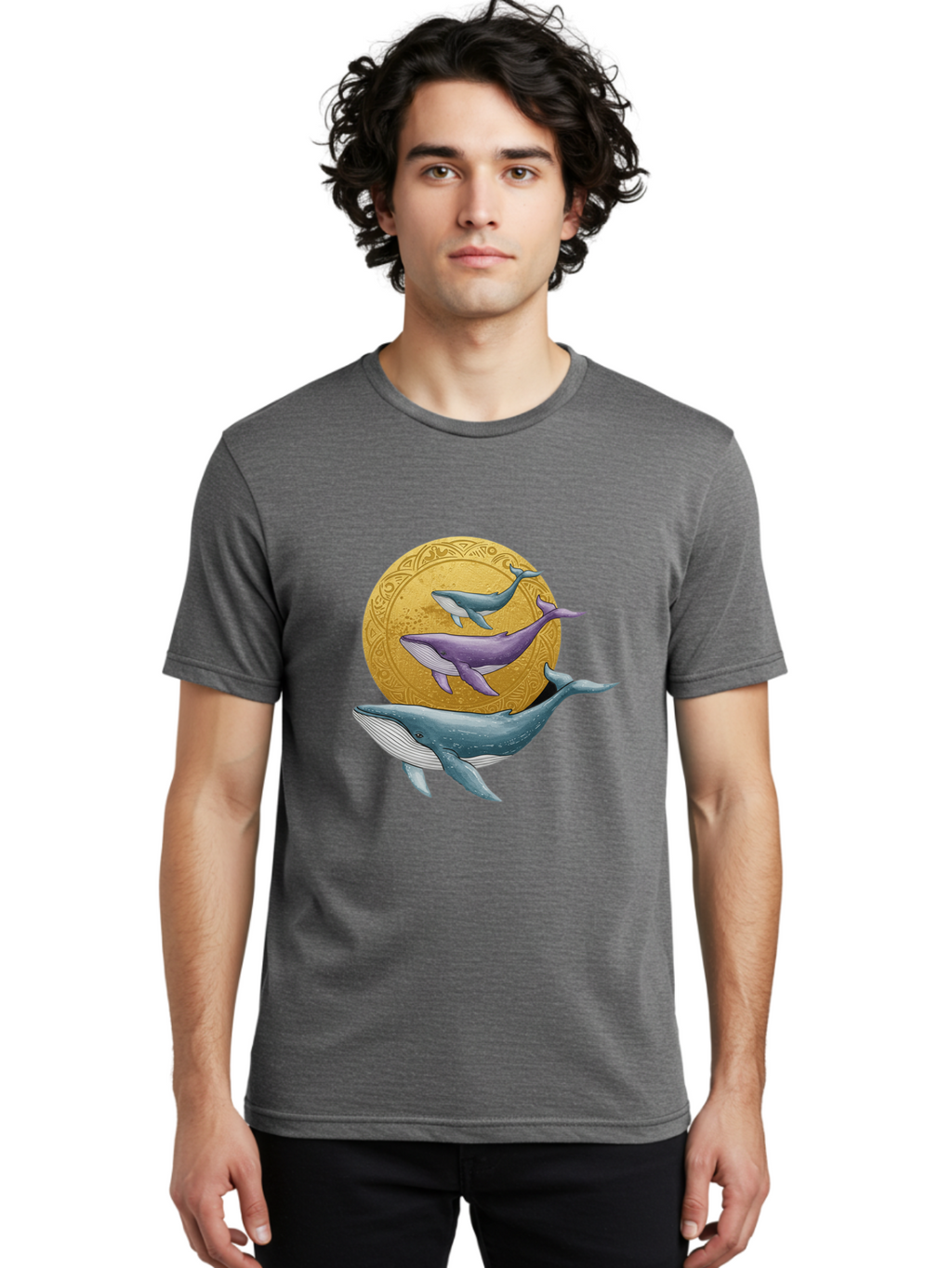 Three-Whales-1 Men'S Graphic Tee, 100% Cotton, Comfortable Casual Summer Wear, Machine Washable, Vintage Camera, Old Camera, Antique Camera, Black Camera, Classic Photography, Photography Equipment, Nostalgic Device, Film Camera, Camera Art Baj269