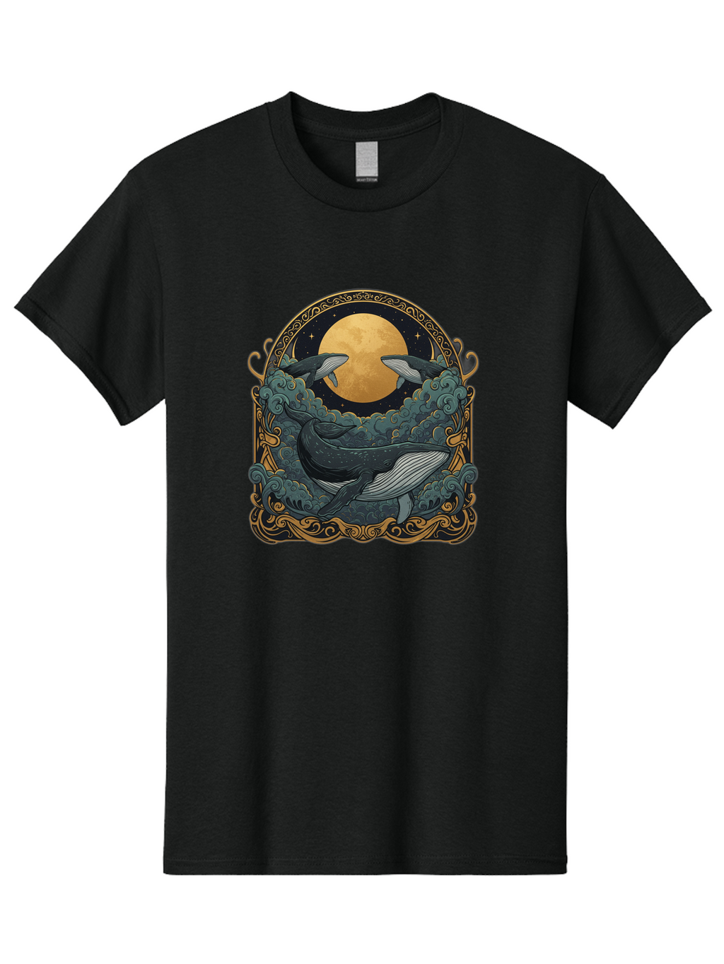 Three-Whales-2 Men'S Graphic Tee, 100% Cotton, Comfortable Casual Summer Wear, Machine Washable, Vintage Camera, Old Camera, Antique Camera, Black Camera, Classic Photography, Photography Equipment, Nostalgic Device, Film Camera, Camera Art Baj270