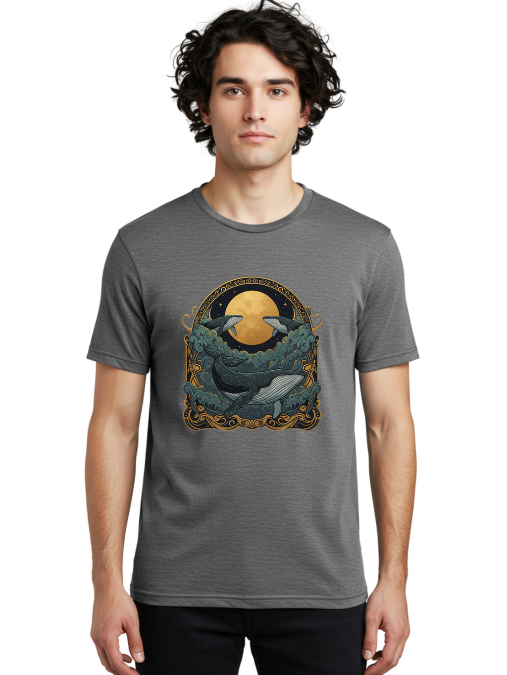 Three-Whales-2 Men'S Graphic Tee, 100% Cotton, Comfortable Casual Summer Wear, Machine Washable, Vintage Camera, Old Camera, Antique Camera, Black Camera, Classic Photography, Photography Equipment, Nostalgic Device, Film Camera, Camera Art Baj270