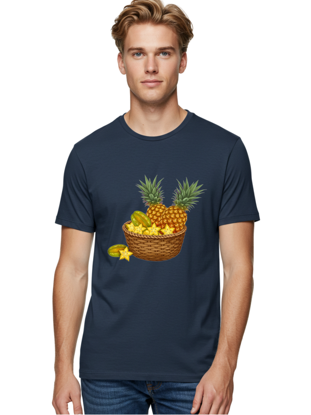 Tropical-Fruits-Basket Men'S Graphic Tee, 100% Cotton, Comfortable Casual Summer Wear, Machine Washable, Vintage Camera, Old Camera, Antique Camera, Black Camera, Classic Photography, Photography Equipment, Nostalgic Device, Film Camera, Baj279