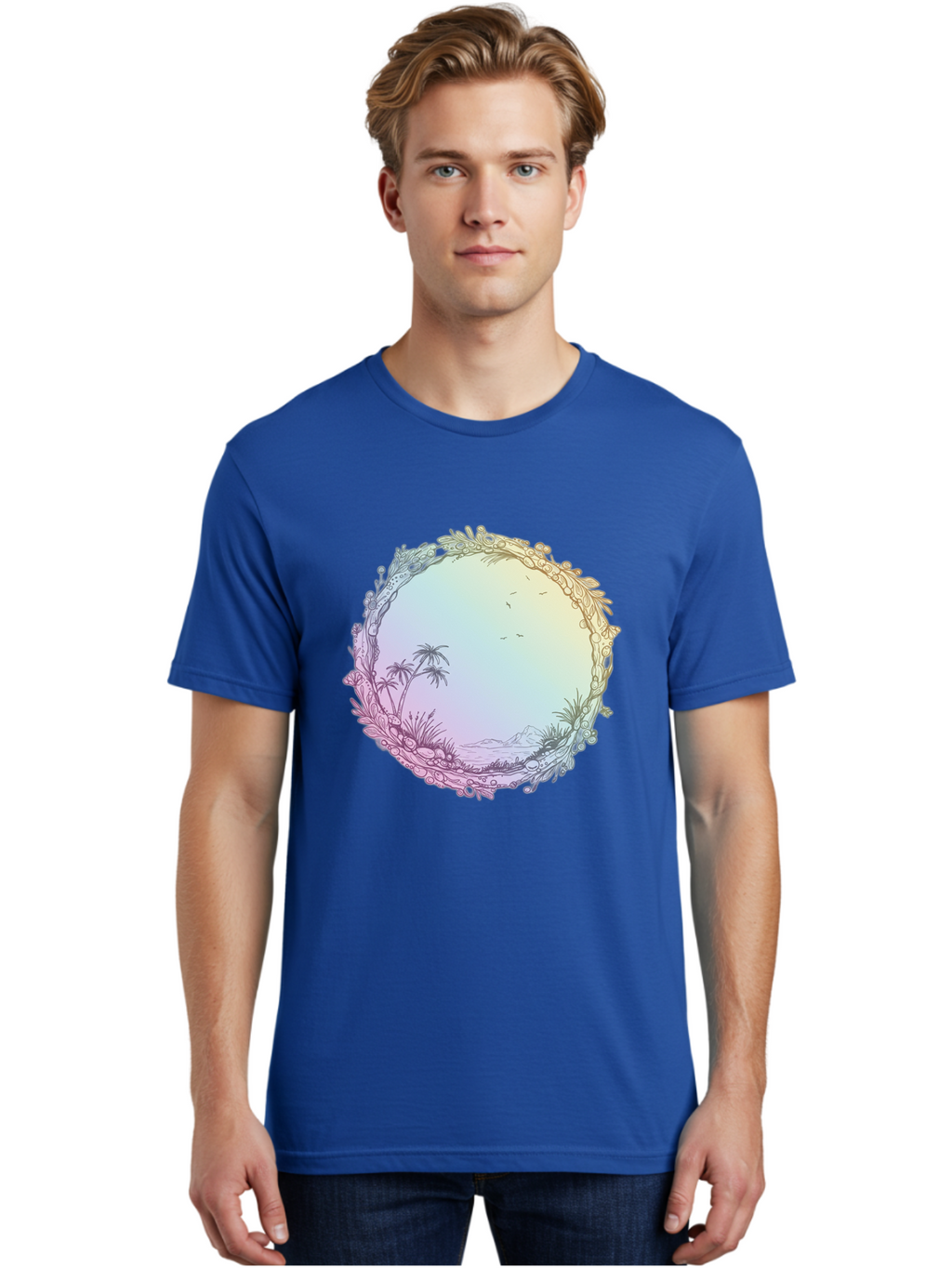 Tropical-Landscape Men'S Graphic Tee, 100% Cotton, Comfortable Casual Summer Wear, Machine Washable, Vintage Camera, Old Camera, Antique Camera, Black Camera, Classic Photography, Photography Equipment, Nostalgic Device, Film Camera, Baj280