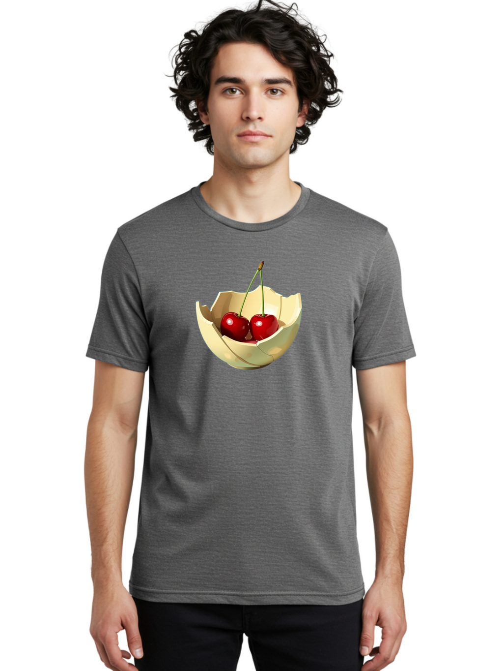 Two-Cherries Men'S Graphic Tee, 100% Cotton, Comfortable Casual Summer Wear, Machine Washable, Vintage Camera, Old Camera, Antique Camera, Black Camera, Classic Photography, Photography Equipment, Nostalgic Device, Film Camera, Camera Art Baj282