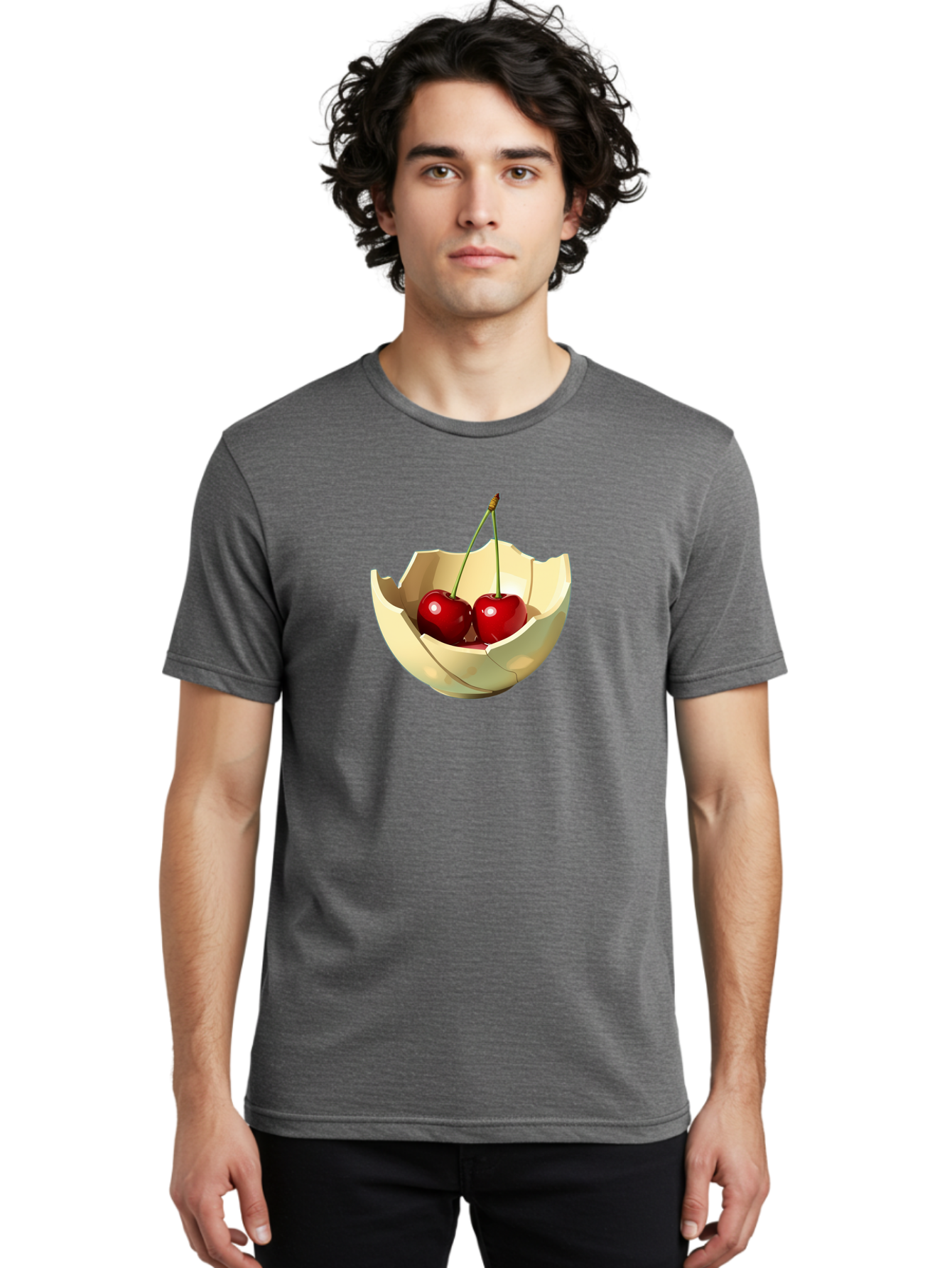 Two-Cherries Men'S Graphic Tee, 100% Cotton, Comfortable Casual Summer Wear, Machine Washable, Vintage Camera, Old Camera, Antique Camera, Black Camera, Classic Photography, Photography Equipment, Nostalgic Device, Film Camera, Camera Art Baj282