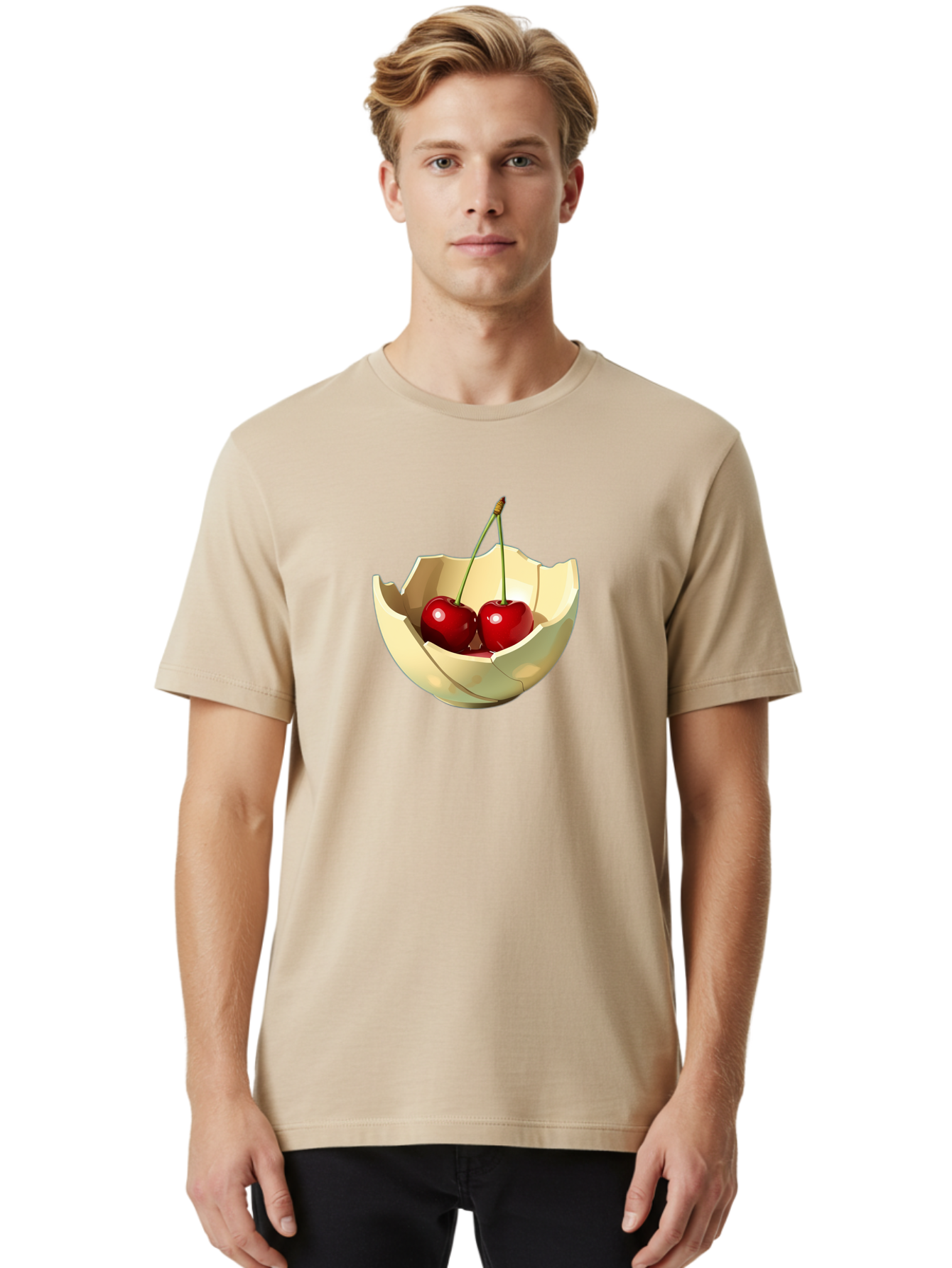 Two-Cherries Men'S Graphic Tee, 100% Cotton, Comfortable Casual Summer Wear, Machine Washable, Vintage Camera, Old Camera, Antique Camera, Black Camera, Classic Photography, Photography Equipment, Nostalgic Device, Film Camera, Camera Art Baj282