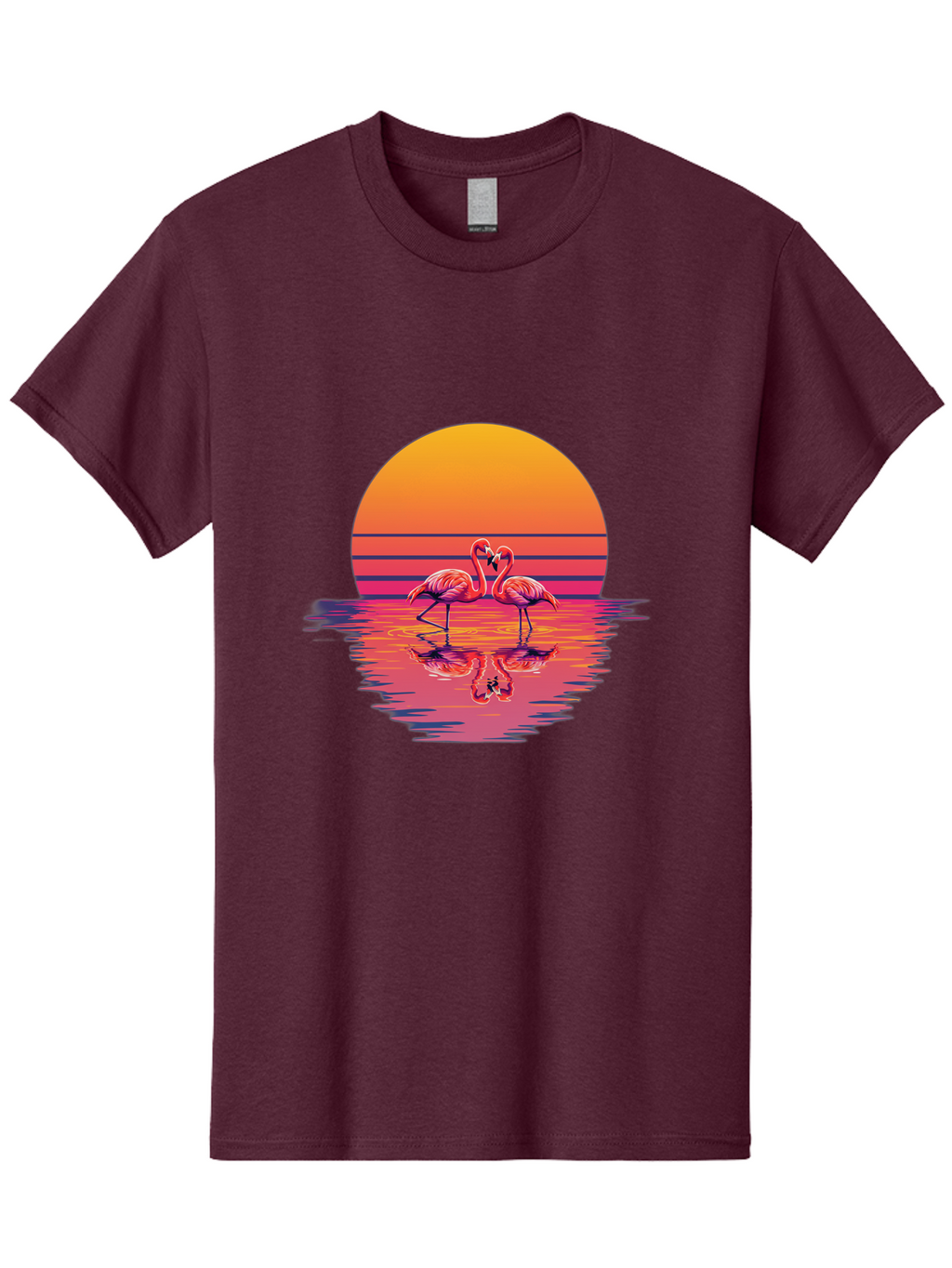 Two-Flamingos-2 Men'S Graphic Tee, 100% Cotton, Comfortable Casual Summer Wear, Machine Washable, Vintage Camera, Old Camera, Antique Camera, Black Camera, Classic Photography, Photography Equipment, Nostalgic Device, Film Camera, Camera Art Baj287