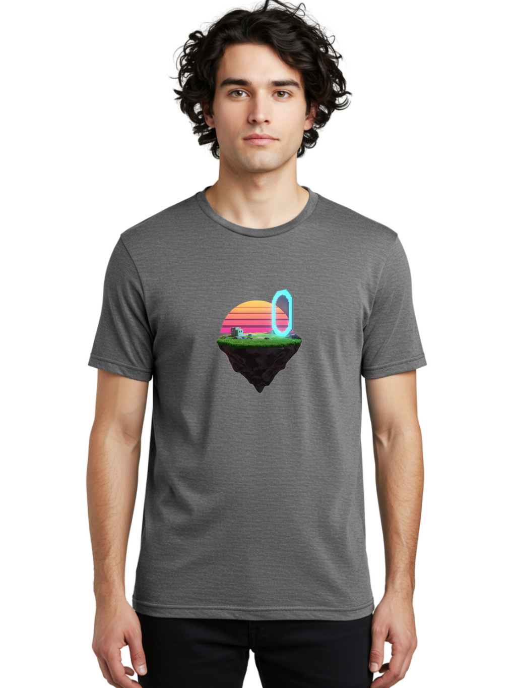 Vaporwave-Island Men'S Graphic Tee, 100% Cotton, Comfortable Casual Summer Wear, Machine Washable, Vintage Camera, Old Camera, Antique Camera, Black Camera, Classic Photography, Photography Equipment, Nostalgic Device, Film Camera, Camera Art Baj291