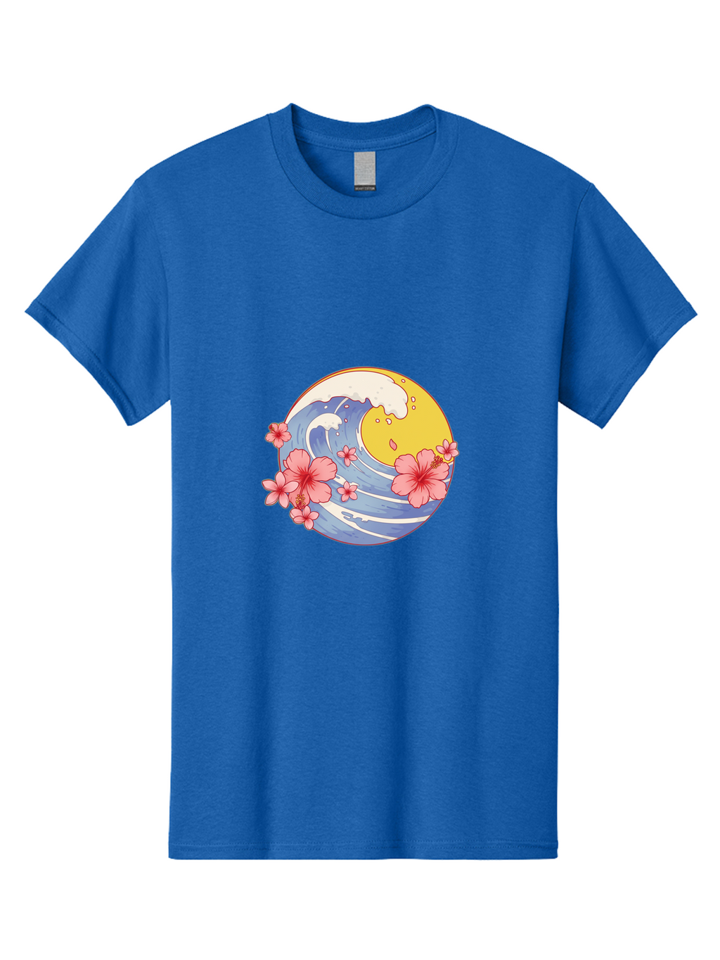 Wave-And-Cherry-Blossoms Men'S Graphic Tee, 100% Cotton, Comfortable Casual Summer Wear, Machine Washable, Vintage Camera, Old Camera, Antique Camera, Black Camera, Classic Photography, Photography Equipment, Nostalgic Device, Film Camera, Baj294