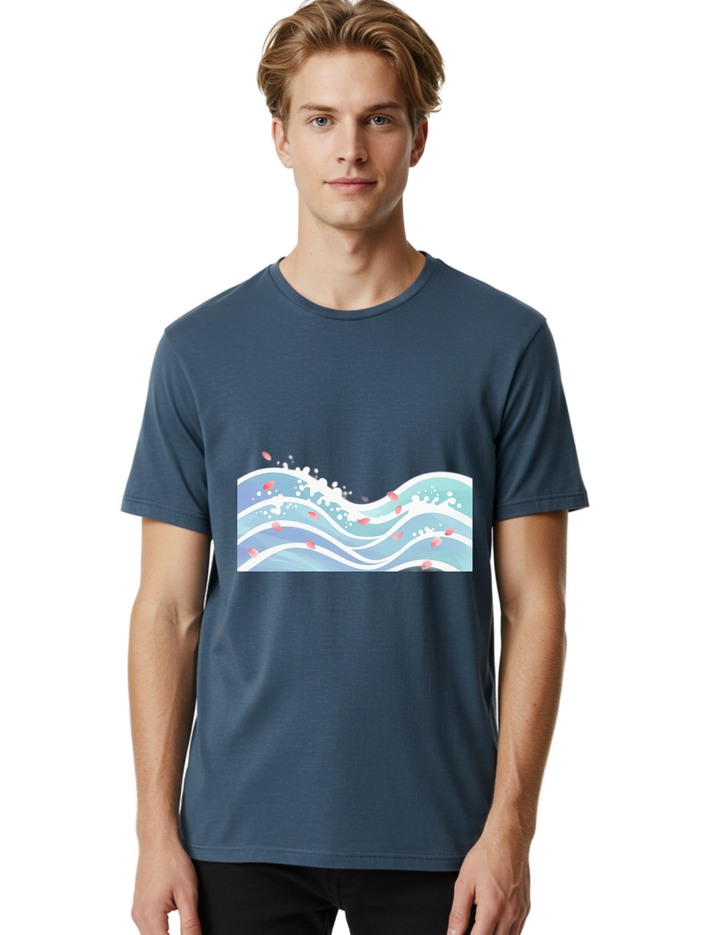 Waves-And-Petals Men'S Graphic Tee, 100% Cotton, Comfortable Casual Summer Wear, Machine Washable, Vintage Camera, Old Camera, Antique Camera, Black Camera, Classic Photography, Photography Equipment, Nostalgic Device, Film Camera, Camera Art Baj297