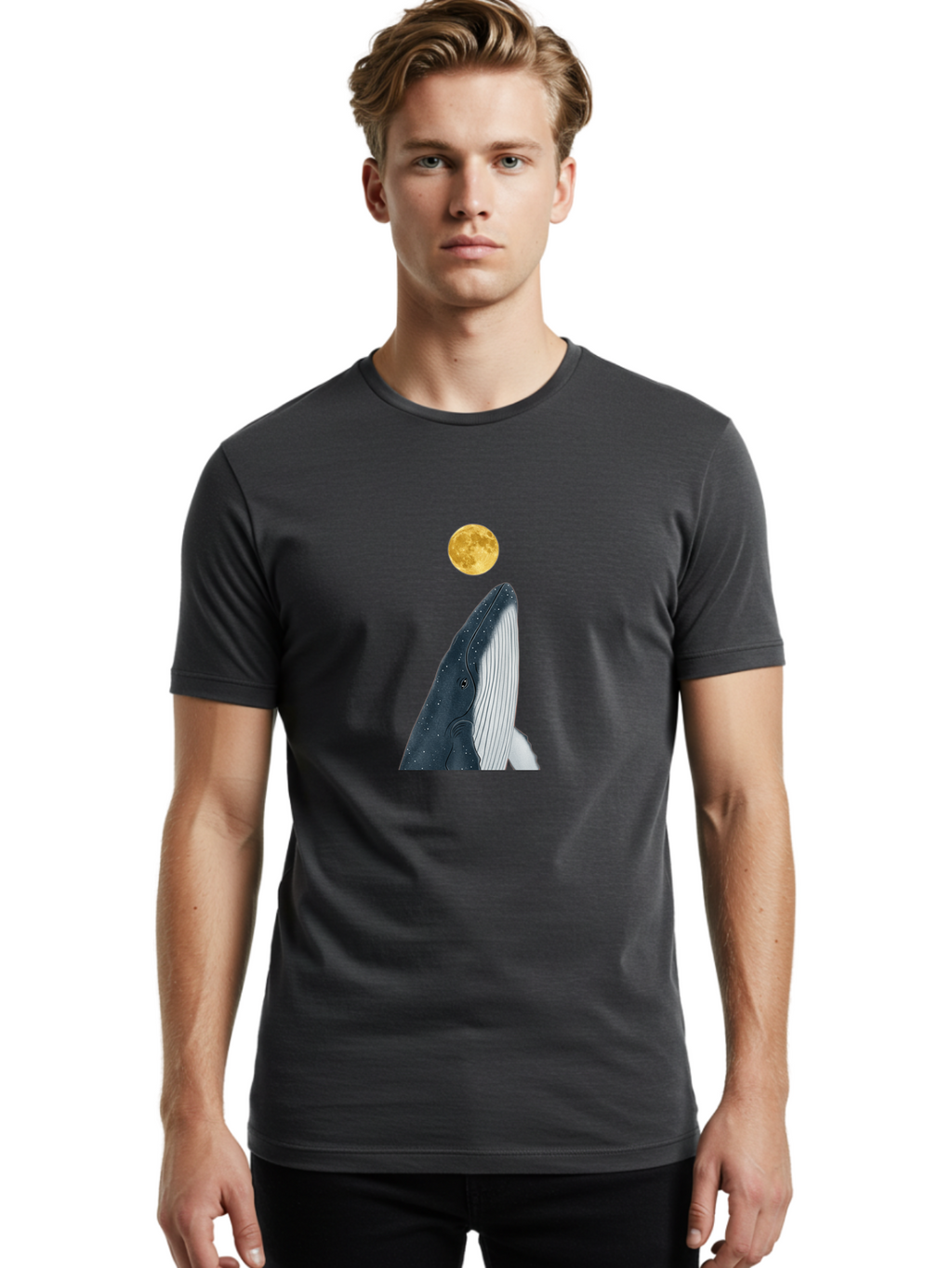 Whale-And-Moon Men'S Graphic Tee, 100% Cotton, Comfortable Casual Summer Wear, Machine Washable, Vintage Camera, Old Camera, Antique Camera, Black Camera, Classic Photography, Photography Equipment, Nostalgic Device, Film Camera, Camera Art Baj301