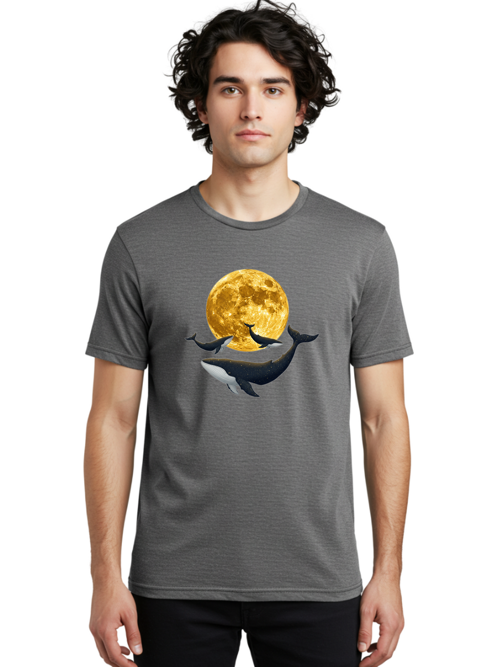 Whales-And-Moon Men'S Graphic Tee, 100% Cotton, Comfortable Casual Summer Wear, Machine Washable, Vintage Camera, Old Camera, Antique Camera, Black Camera, Classic Photography, Photography Equipment, Nostalgic Device, Film Camera, Camera Art Baj305