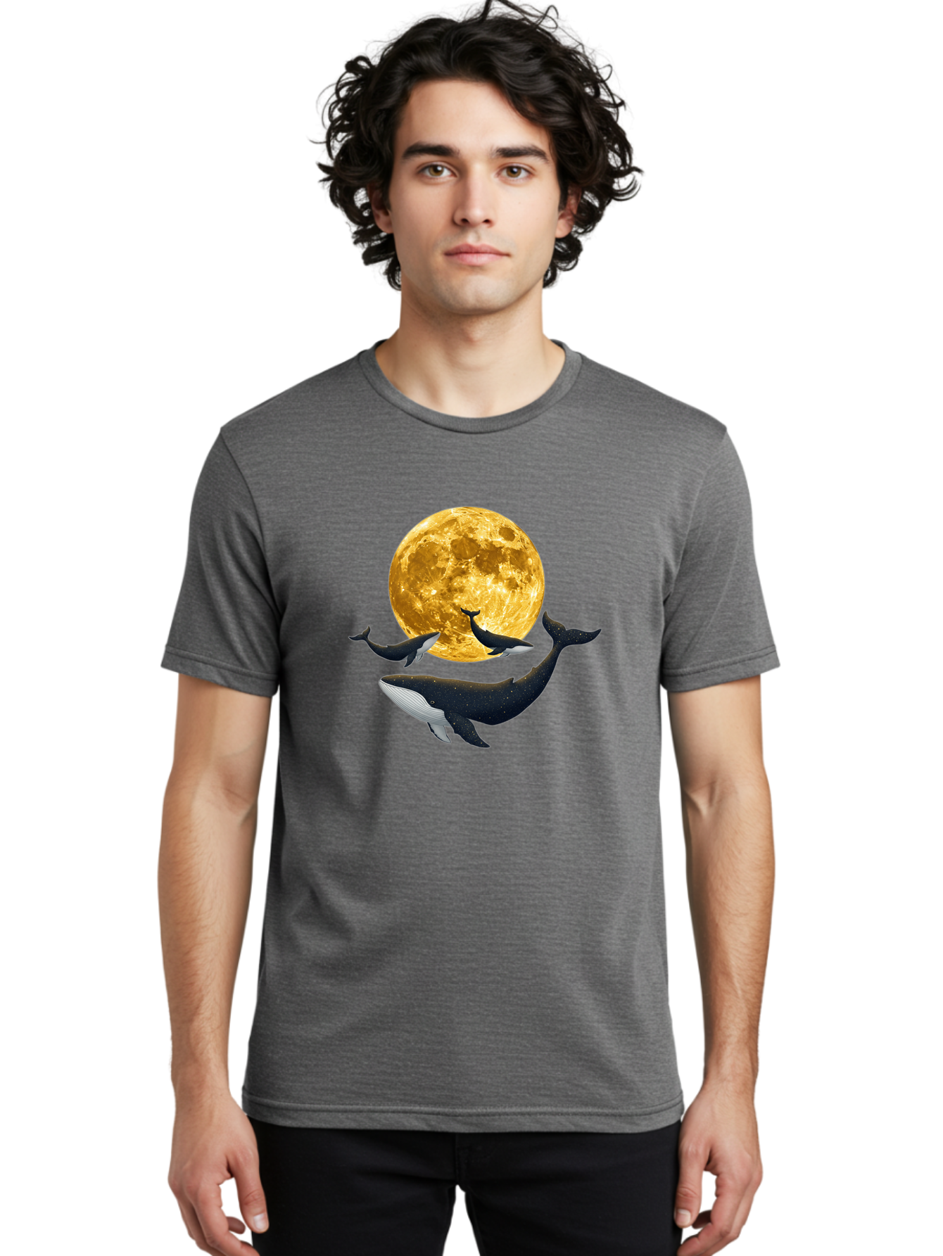 Whales-And-Moon Men'S Graphic Tee, 100% Cotton, Comfortable Casual Summer Wear, Machine Washable, Vintage Camera, Old Camera, Antique Camera, Black Camera, Classic Photography, Photography Equipment, Nostalgic Device, Film Camera, Camera Art Baj305
