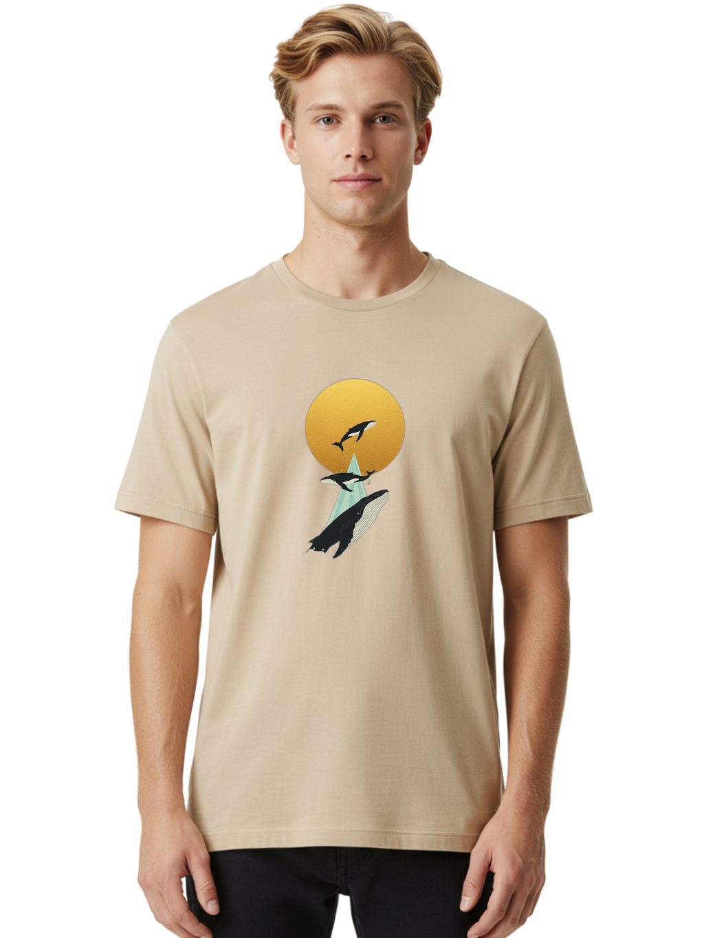 Whales Men'S Graphic Tee, 100% Cotton, Comfortable Casual Summer Wear, Machine Washable, Vintage Camera, Old Camera, Antique Camera, Black Camera, Classic Photography, Photography Equipment, Nostalgic Device, Film Camera, Camera Art Baj307