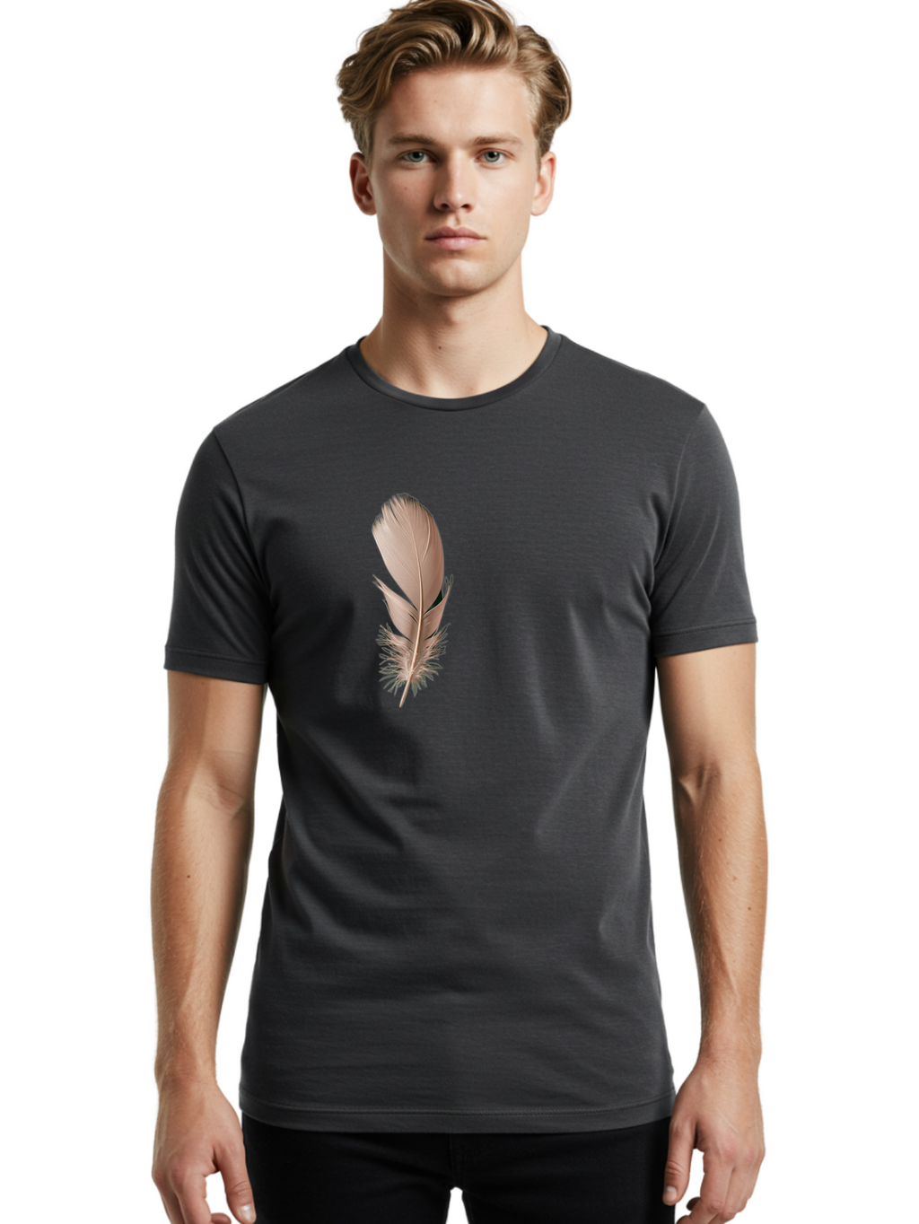 White-Feather Men'S Graphic Tee, 100% Cotton, Comfortable Casual Summer Wear, Machine Washable, Vintage Camera, Old Camera, Antique Camera, Black Camera, Classic Photography, Photography Equipment, Nostalgic Device, Film Camera, Camera Art Baj310