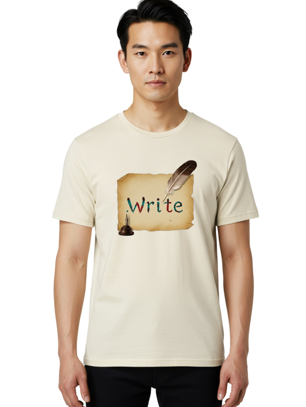 Write Men'S Graphic Tee, 100% Cotton, Comfortable Casual Summer Wear, Machine Washable, Vintage Camera, Old Camera, Antique Camera, Black Camera, Classic Photography, Photography Equipment, Nostalgic Device, Film Camera, Camera Art Baj316