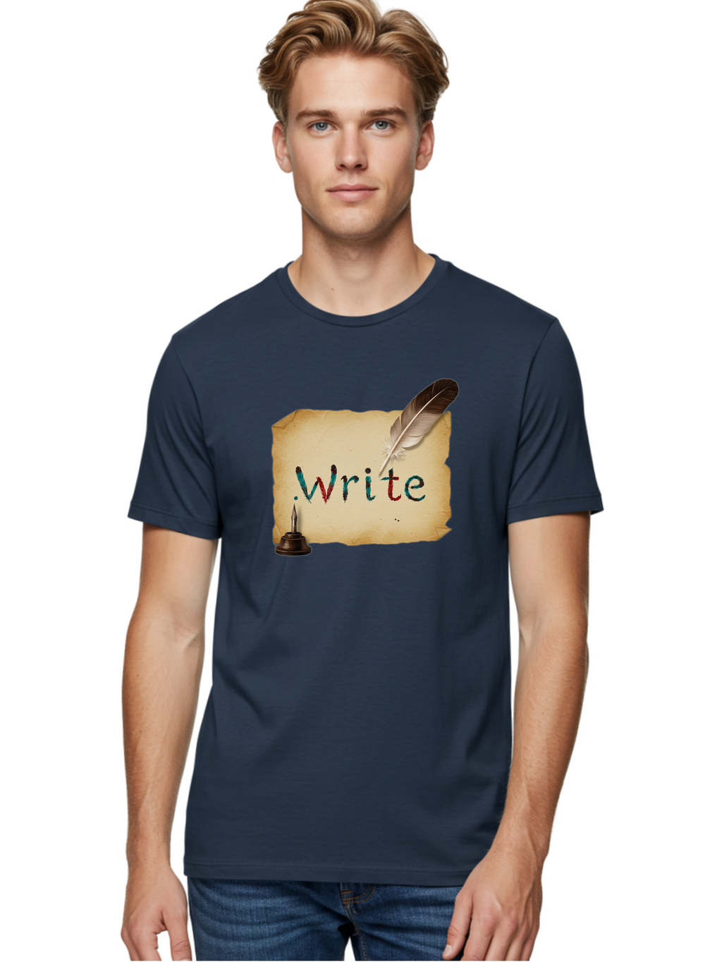 Write Men'S Graphic Tee, 100% Cotton, Comfortable Casual Summer Wear, Machine Washable, Vintage Camera, Old Camera, Antique Camera, Black Camera, Classic Photography, Photography Equipment, Nostalgic Device, Film Camera, Camera Art Baj316