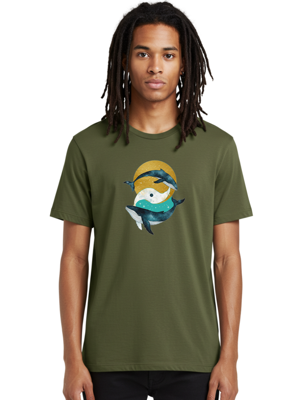 Yin-Yang-Dolphins Men'S Graphic Tee, 100% Cotton, Comfortable Casual Summer Wear, Machine Washable, Vintage Camera, Old Camera, Antique Camera, Black Camera, Classic Photography, Photography Equipment, Nostalgic Device, Film Camera, Camera Art Baj317