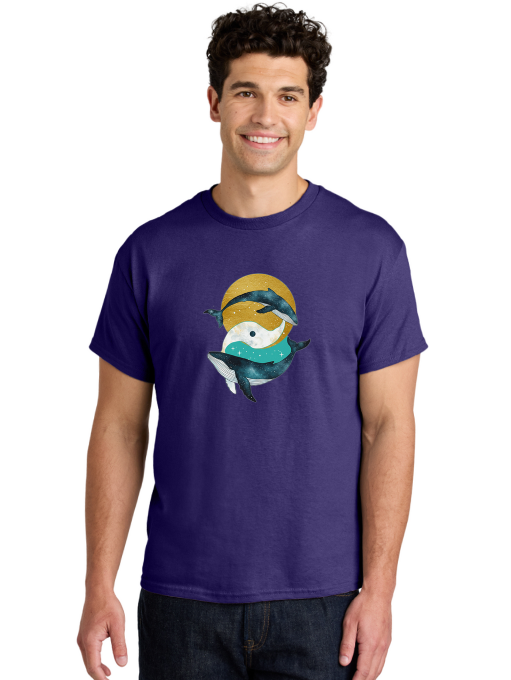 Yin-Yang-Dolphins Men'S Graphic Tee, 100% Cotton, Comfortable Casual Summer Wear, Machine Washable, Vintage Camera, Old Camera, Antique Camera, Black Camera, Classic Photography, Photography Equipment, Nostalgic Device, Film Camera, Camera Art Baj317