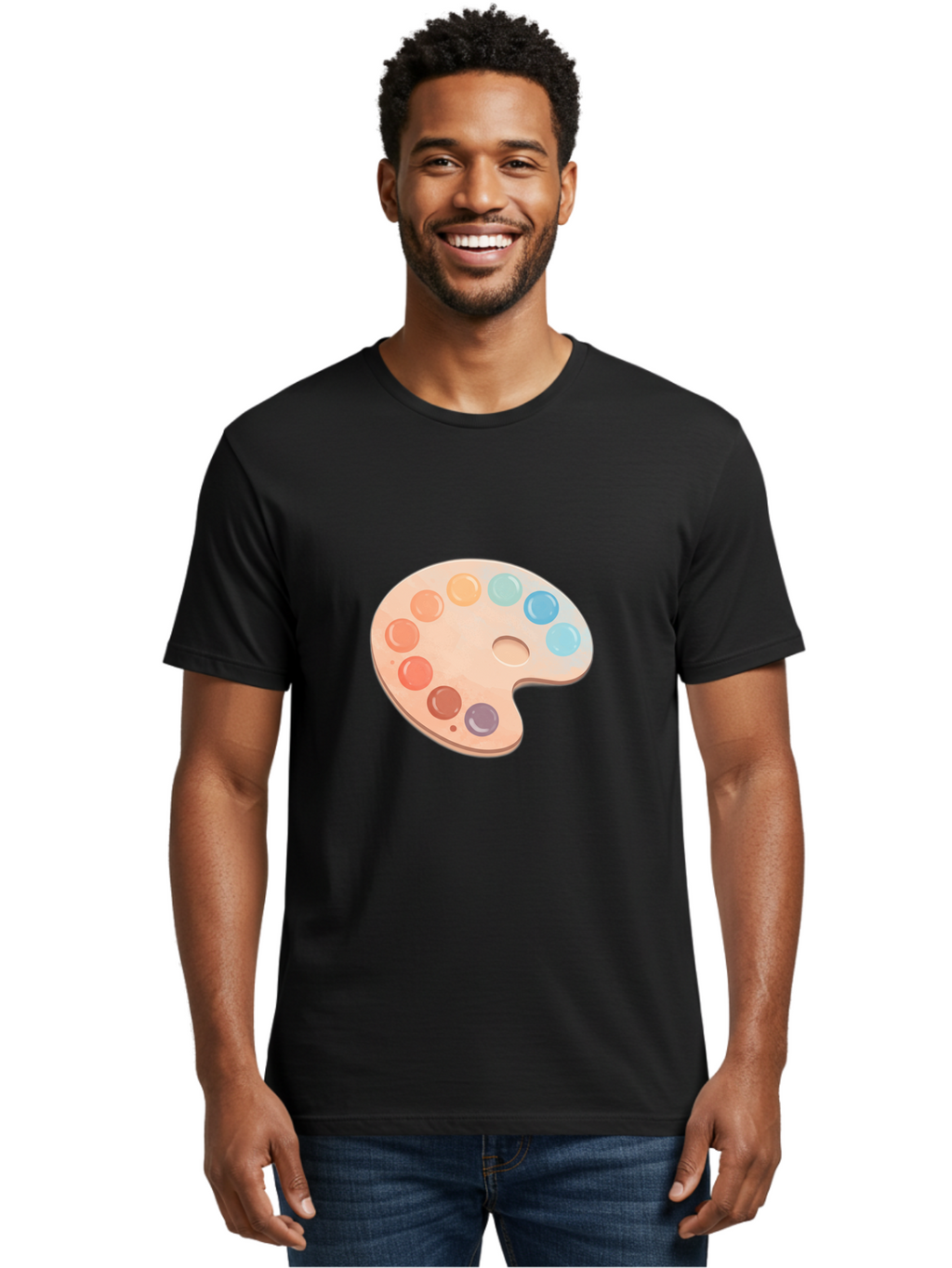 Artist-S-Palette Men'S Graphic Tee, 100% Cotton, Comfortable Casual Summer Wear, Machine Washable, Vintage Camera, Old Camera, Antique Camera, Black Camera, Classic Photography, Photography Equipment, Nostalgic Device, Film Camera, Camera Art Baj321