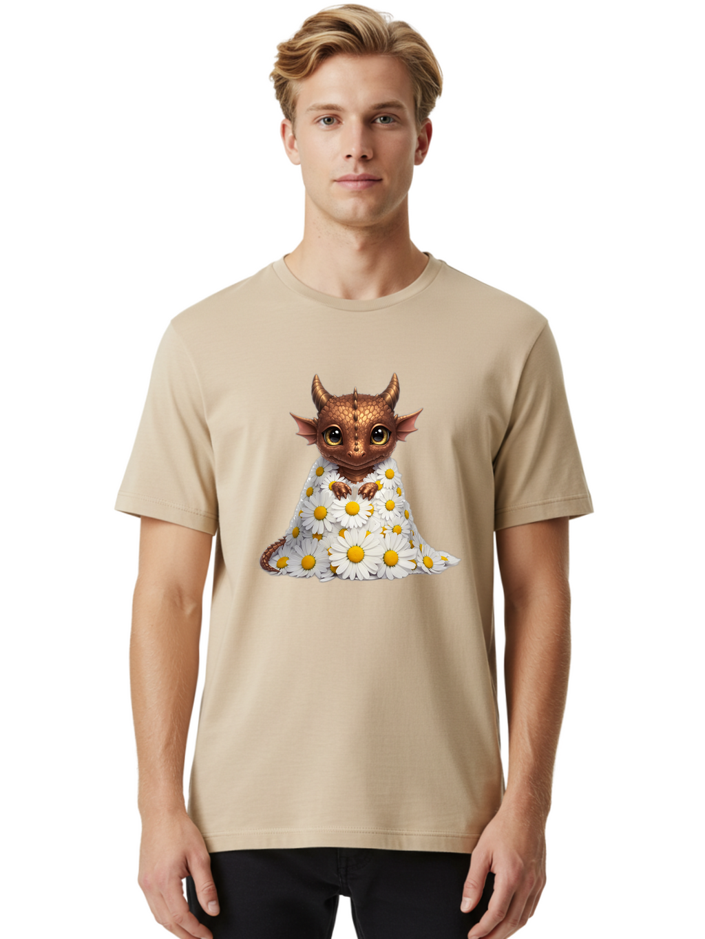 Baby-Dragon-In-Daisies Men'S Graphic Tee, 100% Cotton, Comfortable Casual Summer Wear, Machine Washable, Vintage Camera, Old Camera, Antique Camera, Black Camera, Classic Photography, Photography Equipment, Nostalgic Device, Film Camera, Baj324